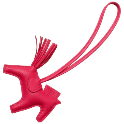 HERMES Rodeo Size PM Rose mexico Lambskin